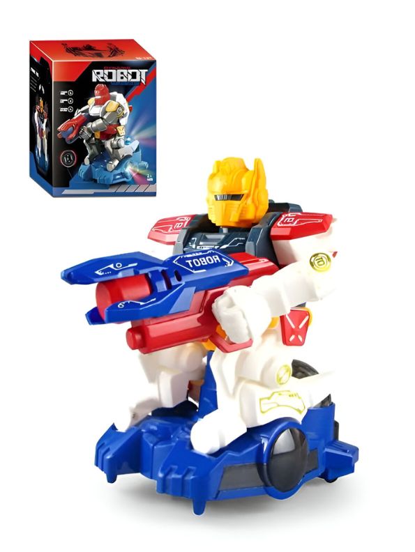 Yellow - RoboGladiator - Mini Mecha Warrior Robot Toy | Intelligent Design, Lights & Music, Dancing & Rotating Action for Kids - MS13964.