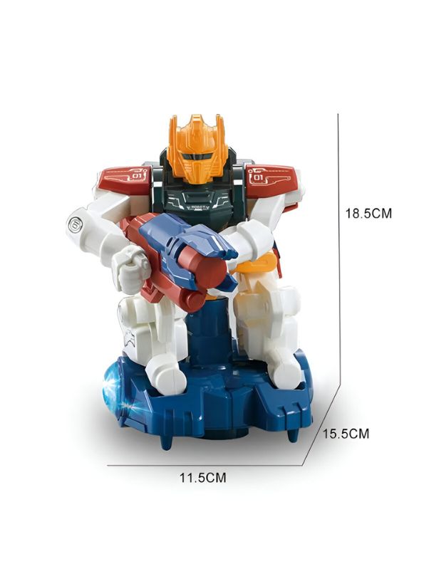Yellow - RoboGladiator - Mini Mecha Warrior Robot Toy | Intelligent Design, Lights & Music, Dancing & Rotating Action for Kids - MS13964.