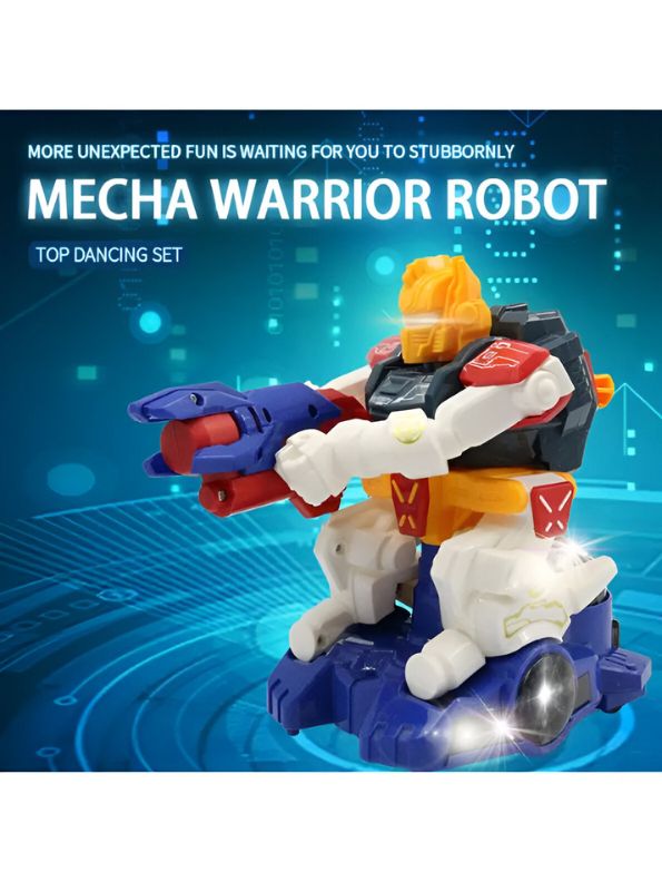 Yellow - RoboGladiator - Mini Mecha Warrior Robot Toy | Intelligent Design, Lights & Music, Dancing & Rotating Action for Kids - MS13964.